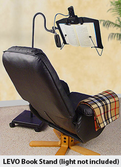 Book holder for reading in chair