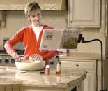 while cooking