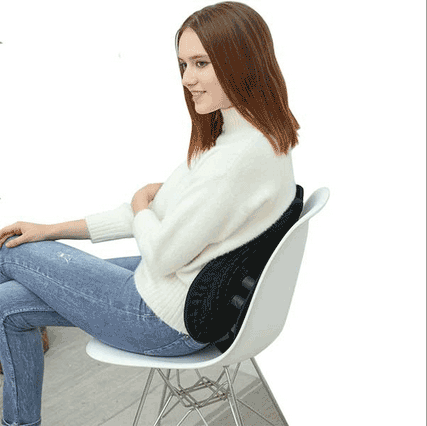 Girl Sitting Comfortably with Hug My Back Support