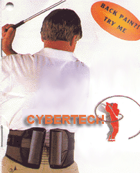 cybertech back support brace - golf