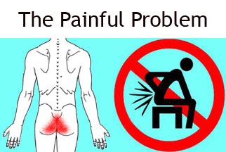 Hemorrhoids make it painful to sit