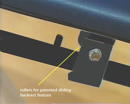 Moving Divided BackRest on rollers for AH6