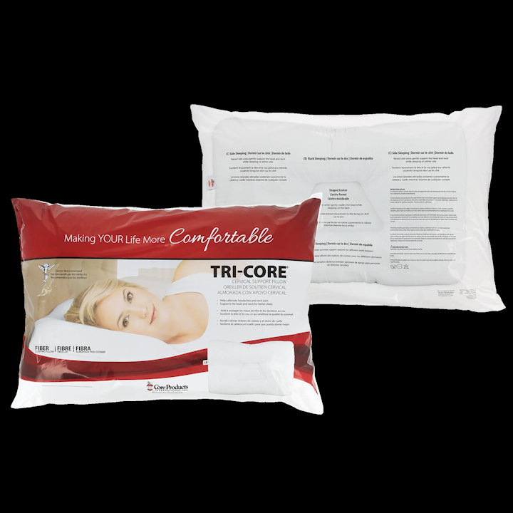 Tri-core Contoured Neck Support Pillows by Core Products